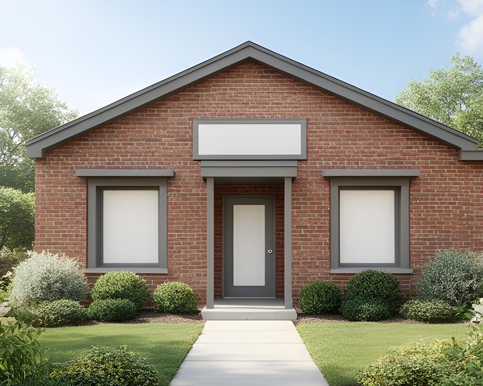 Small office exterior in West Lampeter Township with clean brickwork and a simple sign at the entrance